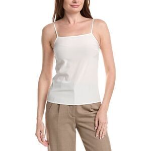 Peserico Womens  Silk-Blend Top, White